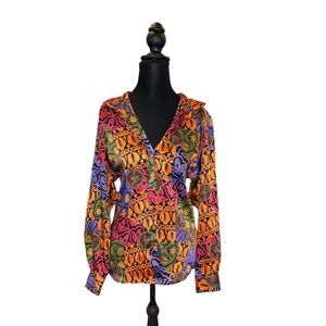 Vibrant Multi-Color Printed Blouse